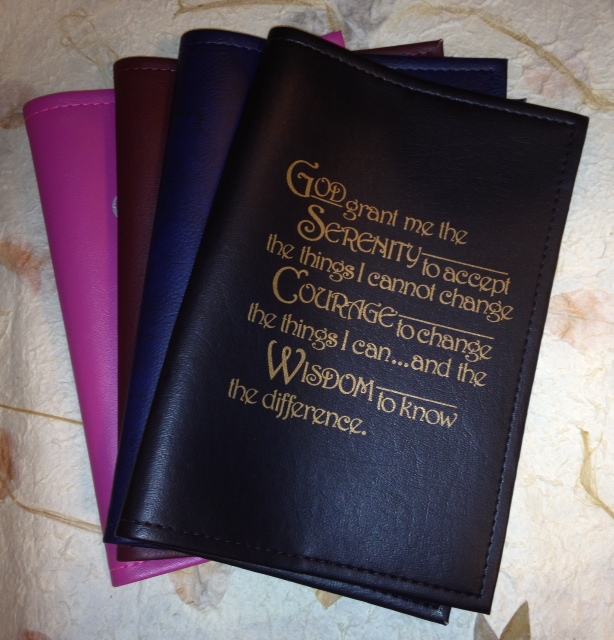 Big Book Cover with Serenity Prayer - Click Image to Close